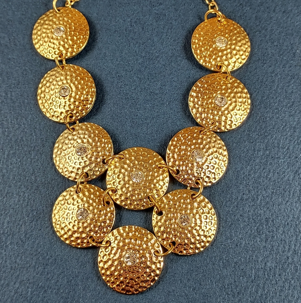 Vintage | Gold Necklace with Rhinestones